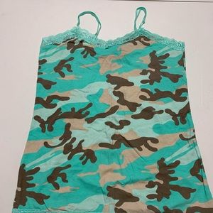 Camouflage camisole tank